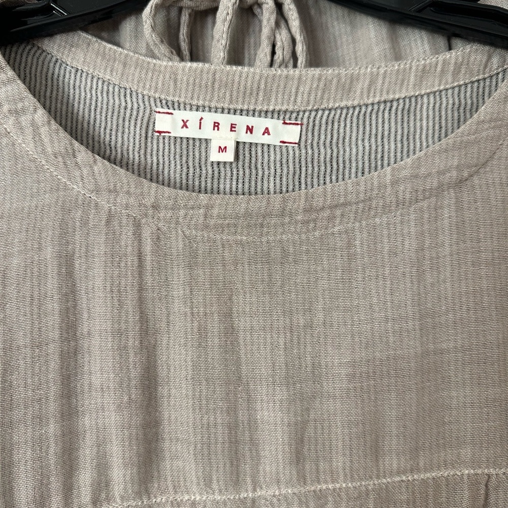 XiRENA Taupe Textured Top and Drawstring Pant - Picture 2 of 10